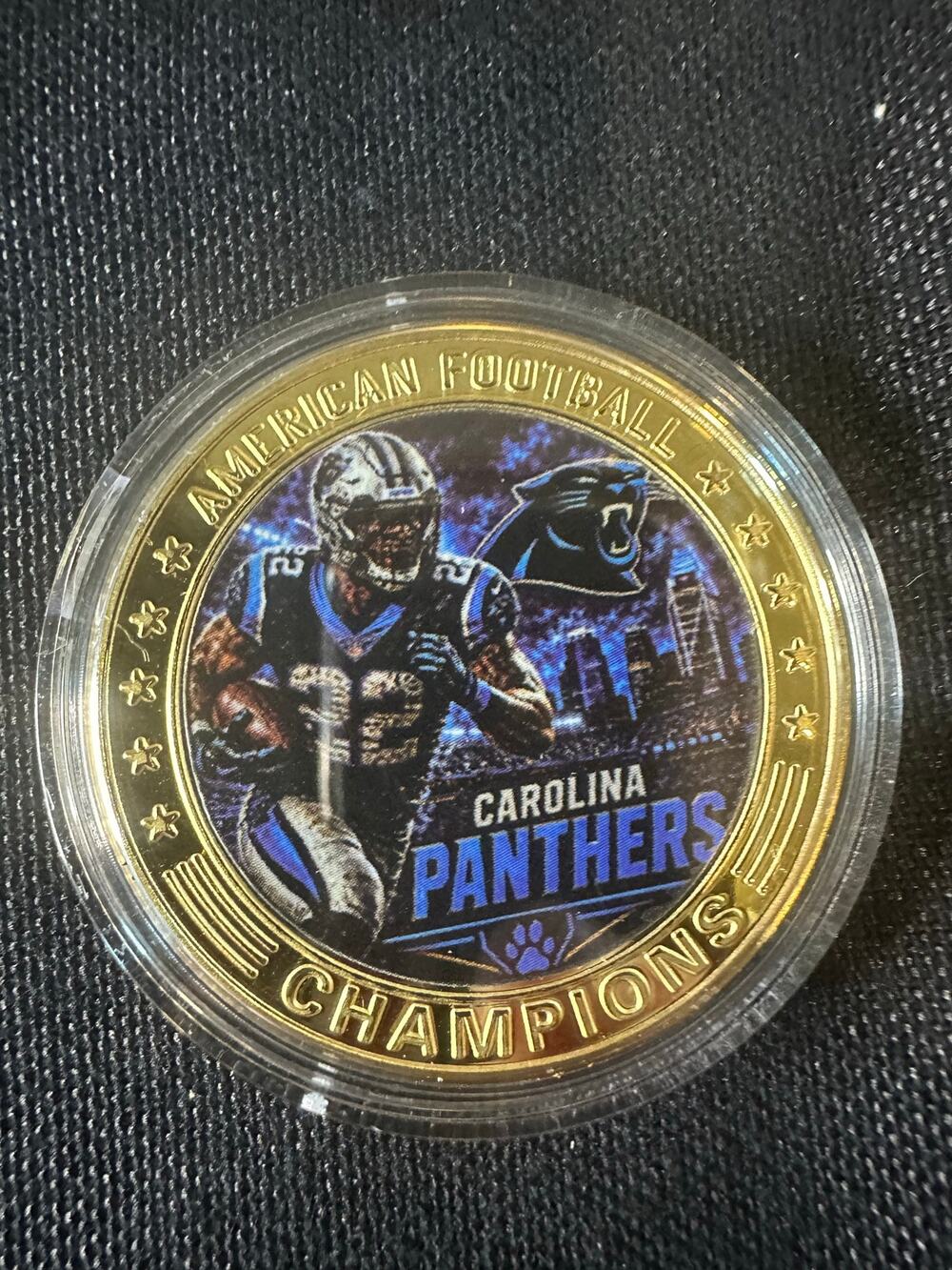 Carolina Panthers 1 oz Collectible Coin Football Helmet NFL Fan Collectible